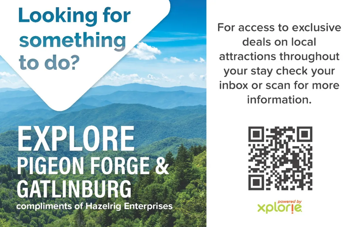 A panoramic view of the mountain landscape under a bright blue sky, with text promoting exploration. The image evokes adventure, discovery, and the excitement of exploring local attractions.